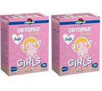 MASTER AID Ortopad Soft Girls Regular - Cerotti Colorati Oculari per Bambini - Cerotto Occlusore Occhio Bambini per il Trattamento di Occhio Pigro e Strabismo - 1 Confezione da 40 Pezzi - 8,5 x 5,9 cm