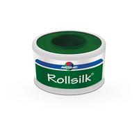 Master-Aid Rollsilk - Cerotto in seta artificiale per il fissaggio di medicazioni, 1,5 cm x 5 m