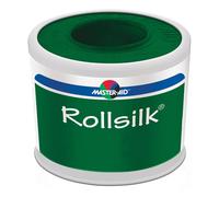 Master-Aid Rollsilk Cerotto Seta Artificiale Bianca Misura 5cm x 5m, 1 pezzo.