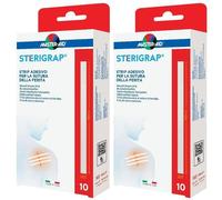 Master-Aid Sterigrap Strip Adesivo Sutura Ferite 100X6 Mm 10 Pezzi 2x1