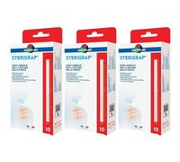 Master-Aid Sterigrap Strip Adesivo Sutura Ferite 100X6 Mm 10 Pezzi 3x1