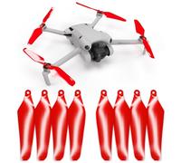 Master Airscrew Eliche Super Stealth per DJI Mini 4 PRO & Mini 3 PRO - Rosso, 4 eliche nel Set