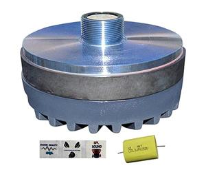 MASTER AUDIO 1 DRIVER DR8 a compressione tweeter 300 watt rms 600 watt max filettatura 3,44 cm per trombe 8 ohm 109 db bobina 5,20 cm, 1 pezzo + condensatore e 3 sticker gratis