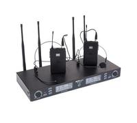 Master Audio BE5035T Radiomicrofoni COPPIA ad archetto sistema wireless UHF dopp