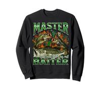 Master Baiter Divertente Pesca Offensiva Meme Bootleg Graphic Felpa