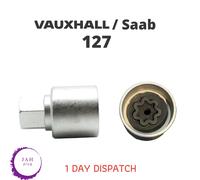 Master Bloccaggio Ruota Sicurezza Bullone Dado Rimozione Chiave Presa 127 Opel