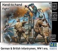 Master Box 35116 - 1/35 Hand-To-Hand Fight, German&british Neonato Infantrymen