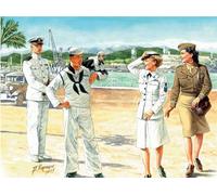 Master Box MB3556 - 1/35 Donna In Guerra: Us Navy Waves - Nuovo