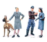 Masterbox Donna At War Germania Aviazione Militare Aiuti Cane 1:3 5 Modello Kit