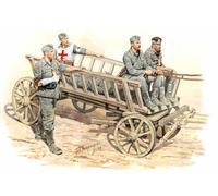 Master Box MB3558 - 1/35 Strada Verso Il Retro 5 Figs + Carrello - Nuovo