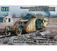 Master Box Mb72002 - 1/72 Mk I " Donna " British Tank,Somme Battaglia 1916 - New