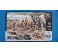 Master Box WWII US Artillery Crew (6) Figure Model Building Kits (1:35 Scale)
