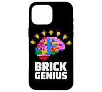 Master Builder Bambini Building Blocks Giocattoli di mattoni Compleanno Ragazzi Custodia per iPhone 16 Pro Max