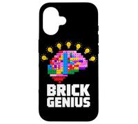Master Builder Bambini Building Blocks Giocattoli di mattoni Compleanno Ragazzi Custodia per iPhone 16