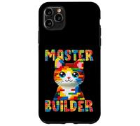 Master Builder Block Building Toy Kids Girls Cat Lover Custodia per iPhone 11 Pro Max