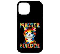 Master Builder Block Building Toy Kids Girls Cat Lover Custodia per iPhone 12 mini