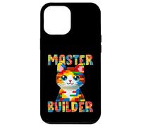 Master Builder Block Building Toy Kids Girls Cat Lover Custodia per iPhone 12 Pro Max