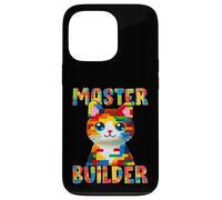 Master Builder Block Building Toy Kids Girls Cat Lover Custodia per iPhone 13 Pro