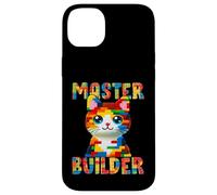 Master Builder Block Building Toy Kids Girls Cat Lover Custodia per iPhone 14 Plus