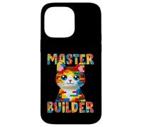 Master Builder Block Building Toy Kids Girls Cat Lover Custodia per iPhone 14 Pro Max