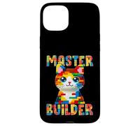 Master Builder Block Building Toy Kids Girls Cat Lover Custodia per iPhone 15 Plus