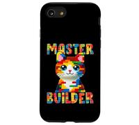 Master Builder Block Building Toy Kids Girls Cat Lover Custodia per iPhone SE (2020) / 7/8