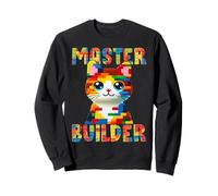 Master Builder Block Building Toy Kids Girls Cat Lover Felpa