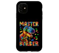 Master Builder Bricks Blocks Play Toys T-Rex Dinosaur Custodia per iPhone 11