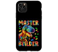 Master Builder Bricks Blocks Play Toys T-Rex Dinosaur Custodia per iPhone 11 Pro Max