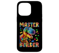Master Builder Bricks Blocks Play Toys T-Rex Dinosaur Custodia per iPhone 14 Pro Max