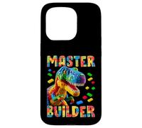 Master Builder Bricks Blocks Play Toys T-Rex Dinosaur Custodia per iPhone 15 Pro