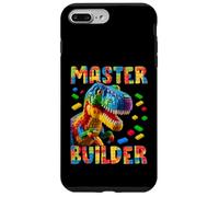 Master Builder Bricks Blocks Play Toys T-Rex Dinosaur Custodia per iPhone 7 Plus/8 Plus