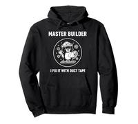 Master Builder I Fix It with Duct Tape - Emblema Professionale Felpa con Cappuccio