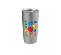 Master Builder Love Brick Block Builder Bicchiere termico in acciaio inox doppia parete