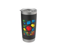 Master Builder Love Brick Block Builder Bicchiere termico in acciaio inox doppia parete