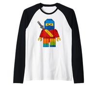 Master Builder Ninja Building Blocks Brick Builders Giocattoli Kid Maglia con Maniche Raglan