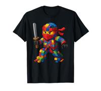 Master Builder Ninja Building Blocks Brick Builders Giocattoli Kid Maglietta