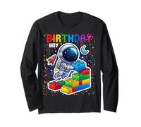 Master Builder Space Astronaut 5th Birthday Mattoncini Blocchi Maglia a Manica