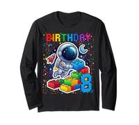 Master Builder Space Astronaut 8th Birthday Mattoncini Blocchi Maglia a Manica