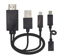 Master Cables Adattatore universale da micro USB MHL a HDMI Media HDTV cavo 2 m 11 pin per Samsung Galaxy S4 S5 Note 2 3 4 8 Note Edge HTC M8 HTC One LG Sony telefoni cellulari Android di marca