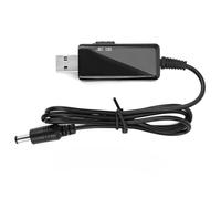 Master Cables Cavo di alimentazione da USB A a CC, ingresso USB da 5 V a CC 9 V e 12 V, cavo convertitore Step Up commutabile, da USB a CC, cavo di avviamento regolabile per router, modem, radio e