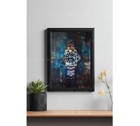 Master Flame Poster artistico da parete estetico a tema ricco motivazione, per soggiorno, casa e parete, poster | Dollar Crown King Money Car Gold Diamond Rolex (A3 incorniciato, RICHMOTIVATION-5)