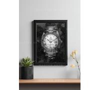 Master Flame Poster artistico da parete estetico a tema ricco motivazione, per soggiorno, casa e parete, poster | Dollar Crown King Money Car Gold Diamond Rolex (A4 incorniciato, RICHMOTIVATION-12)