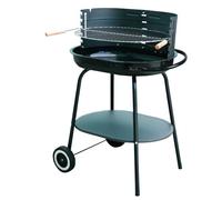 Barbecue a carbone rotondo 60x42cm con ruote da giardino Master Grill MG942