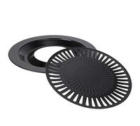 Master Grill Pan, Padella per barbecue tradizionale coreana, padella antiaderente per barbecue da interno/esterno senza fumo per barbecue in ghisa