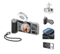 Master Grip Kit per iPhone 17 Pro,Impugnatura Magnetica per Smartphone con Luce Selfie e Filtri UV,Creator kit Integrata 3200mAh Batteria,Ricarica Wireless,Custodia in Grafene Vlog/Selfie/Shooting