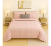 Master House Trapunta Piumone Matrimoniale Singola Piazza 1/2 in Morbido e Caldo Velluto per Camera da Letto Elegante e Confortevole (Cipria, Singola 160x260cm)