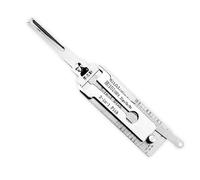 Master Key Decoder Lock Picking Tool 2 in 1, kit di grimaldelli per serrature in acciaio inox, strumenti professionali per fabbro per la manutenzione della riparazione di porte di casa e auto (HU101)