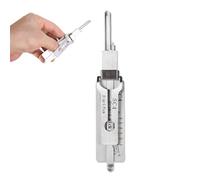 Master Key Decoder Lock Picking Tool, kit 2 in 1 di grimaldelli in acciaio inox, strumenti professionali per fabbro per la manutenzione della riparazione di porte di casa e auto (SC4)