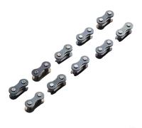 Master Link - Catena per bicicletta, 10 pezzi, compatibile con biciclette a velocità singola, 1/2 x 1/8, maglie in acciaio a sgancio rapido, per mountain bike da strada